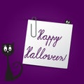 Happy Halloween card template