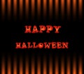 Happy halloween card with text on black and orange gradation