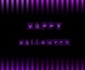 Happy halloween card with text on black and violet gradation