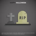 Happy Halloween cards with creative design and typography vector Royalty Free Stock Photo