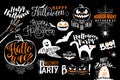 Happy Halloween celebration icon label templates