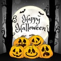 Happy Halloween composition image 5 Royalty Free Stock Photo