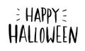 Happy Halloween. Cute and fun hand drawn calligraphy Royalty Free Stock Photo