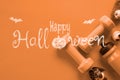 Happy Halloween day with Fitness, Exercise, Working out healthy Royalty Free Stock Photo