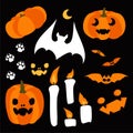 Happy Halloween design elements. Halloween Royalty Free Stock Photo