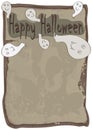 Happy Halloween Ghost Came Out Paper_eps