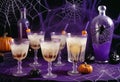 Happy Halloween ghoulish party cocktail drinks Royalty Free Stock Photo