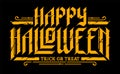 Happy Halloween Gothic Lettering