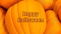 Happy Halloween Graphic with Pumpkins