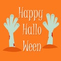 Happy halloween greeting card