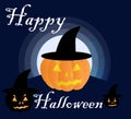 Happy Halloween greeting card