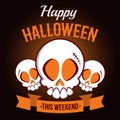 Happy Halloween! Halloween theme. Royalty Free Stock Photo