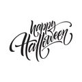 Happy halloween. Hand drawn creative calligraphy and brush pen lettering. Vector illustration