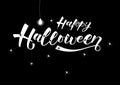 Happy halloween-hand drawn lettering.