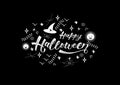 Happy halloween-hand drawn lettering.