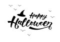 Happy halloween-hand drawn lettering.