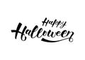 Happy halloween-hand drawn lettering.