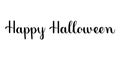 Happy Halloween. Handwritten lettering illustration. Brush calligraphy style. Royalty Free Stock Photo