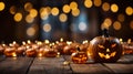 Happy Halloween holiday background banner greeting card Royalty Free Stock Photo