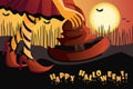 Happy halloween illustration