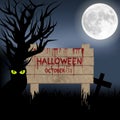 Happy Halloween,Invitation or advertising design.