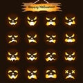 Happy Halloween - Jack O'Lantern Expressions