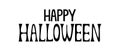 Happy Halloween letterindg on white background