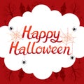 Happy Halloween Lettering On Frame Decoration