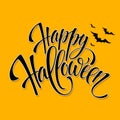 Happy Halloween message design background. Vector