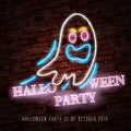 Happy Halloween neon sign with funny ghost makes it quick and easy to customize your holiday projects.