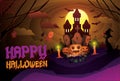 Happy halloween party artwork Royalty Free Stock Photo