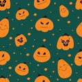 Happy halloween pattern for kids cards, posters, fabric, textile