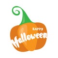 Happy Halloween post card design. Simply vector illustration