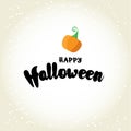 Happy Halloween post card design. Simply vector illustration