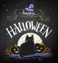 Happy Halloween postcard Royalty Free Stock Photo