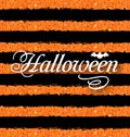 Happy Halloween Poster. Light Holiday Background