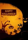 Happy Halloween Poster Royalty Free Stock Photo
