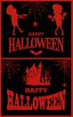 Happy Halloween Posters Vector Illustration