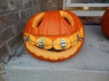 Happy Halloween pumpkin with Braces