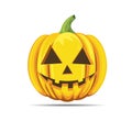 Happy halloween pumpkin orange color vector isolated