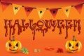 Happy Halloween Pumpkin Party Background Royalty Free Stock Photo