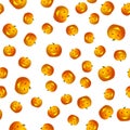 Happy Halloween pumpkin. Seamless pattern. Royalty Free Stock Photo