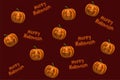 Halloween pumpkins print for kids holyday