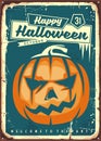 Happy Halloween retro sign