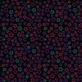 Happy Halloween Seamless pattern star. Modern Bright design . Vector illustration isolated on black background.