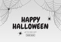 Happy Halloween, Shop Now poster Template Background. Vector Illustration