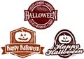 Happy Halloween Stamps Royalty Free Stock Photo
