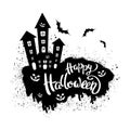 Happy Halloween template for banner or poster.