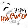 Happy Halloween template for banner or poster