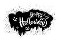 Happy Halloween template for banner or poster. Vector illustration Royalty Free Stock Photo